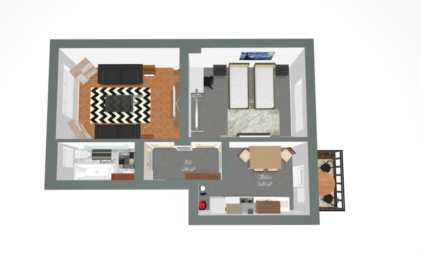 Gockel Homes 1 - Zentral Mit Balkon & Netflix Essen Exteriör bild